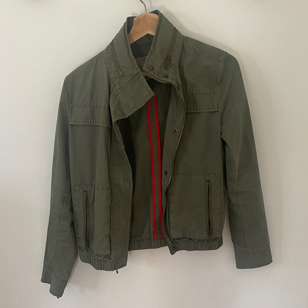 Banana Republic cropped military bomber